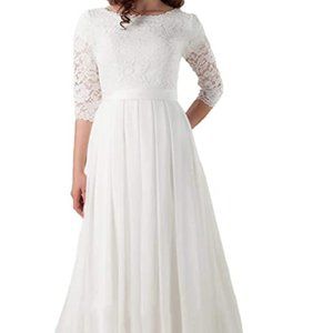 New Modest Wedding Dress 16 plus NWT